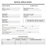 13 Rental Application Templates Free Sample Example Format