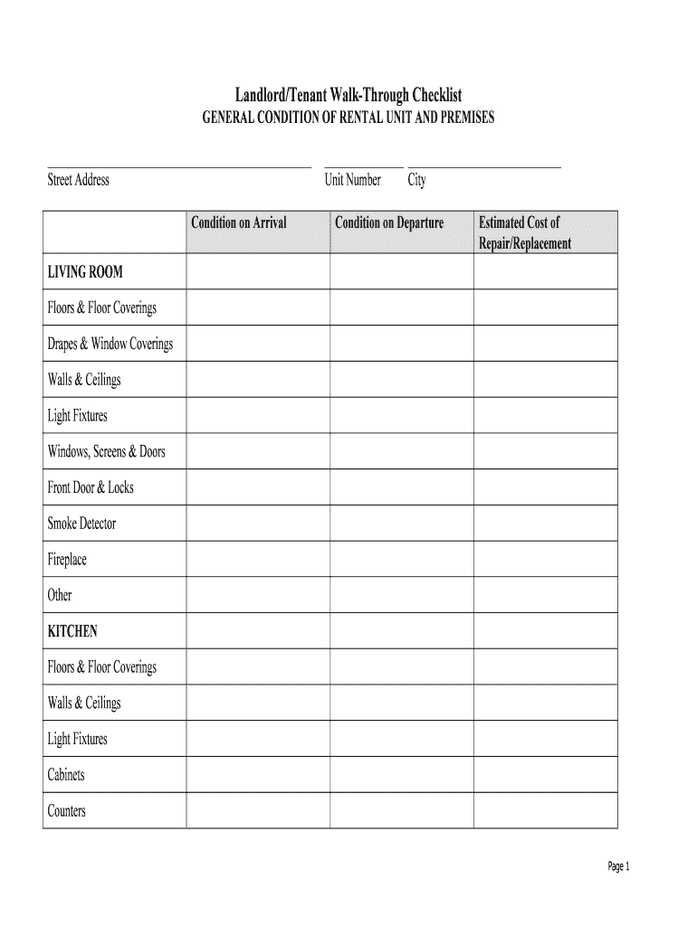 27 Printable Rental Inspection Checklist Forms And Templates Fill Out 