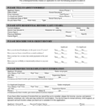 Apartment Application Template HQ Printable Documents