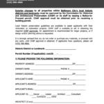 Application For Notice To Proceed Permit City Of Baltimore Fill Out