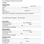 Blank Rental Application Form Templates Word PDF