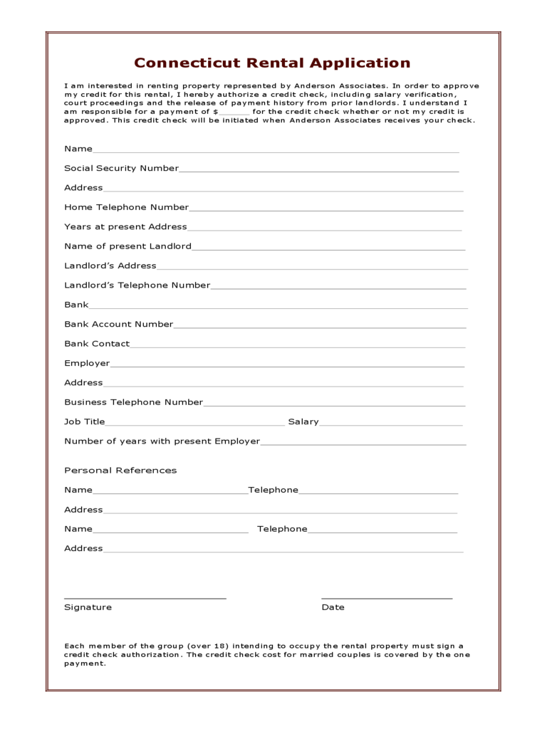 Connecticut Rent And Lease Template Free Templates In PDF Word 
