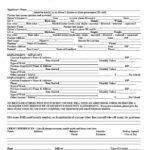 Download Free Texas Rental Lease Application Form Printable Lease