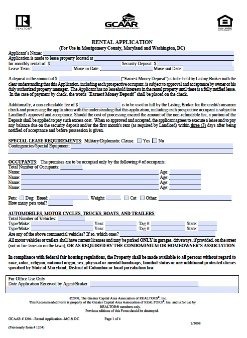 Download Washington D C Residential Lease Agreement Forms And 