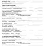 Fillable New Hampshire Rental Application Form Printable Pdf Download