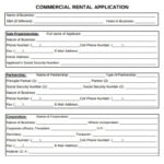 FREE 10 Commercial Rental Application Sample Forms In PDF MS Word