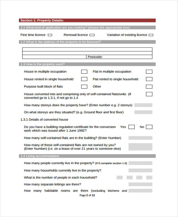 FREE 26 Rental Application Forms In PDF Excel MS Word
