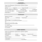 Free Florida Rental Application Form PDF Word