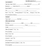 Free Nevada Rental Application Form Word PDF EForms