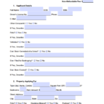 Free Residential Rental Application Form PDF WORD