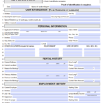 Free Wisconsin Residential Rental Application Form PDF