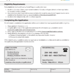 Manitoba Canada Social Housing Rental Program Application Form Download