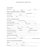 New York Rental Application Free Download