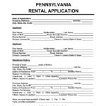 Pennsylvania Rental Application Form Create A Free PA Lease Application