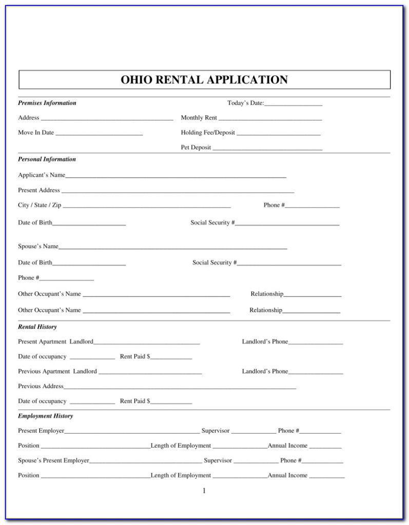 Rental Application Form Pdf Fillable Form Resume Examples o85pK7bDZJ