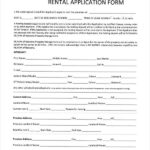 Rental Application Residential Form 410 Example