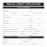 Rental Application Template 12 Free Word PDF Documents Download