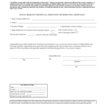 Rental Assistance Sample Form Free Download