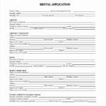 Tenant Information Sheet Template New Tenant Application Form Rental