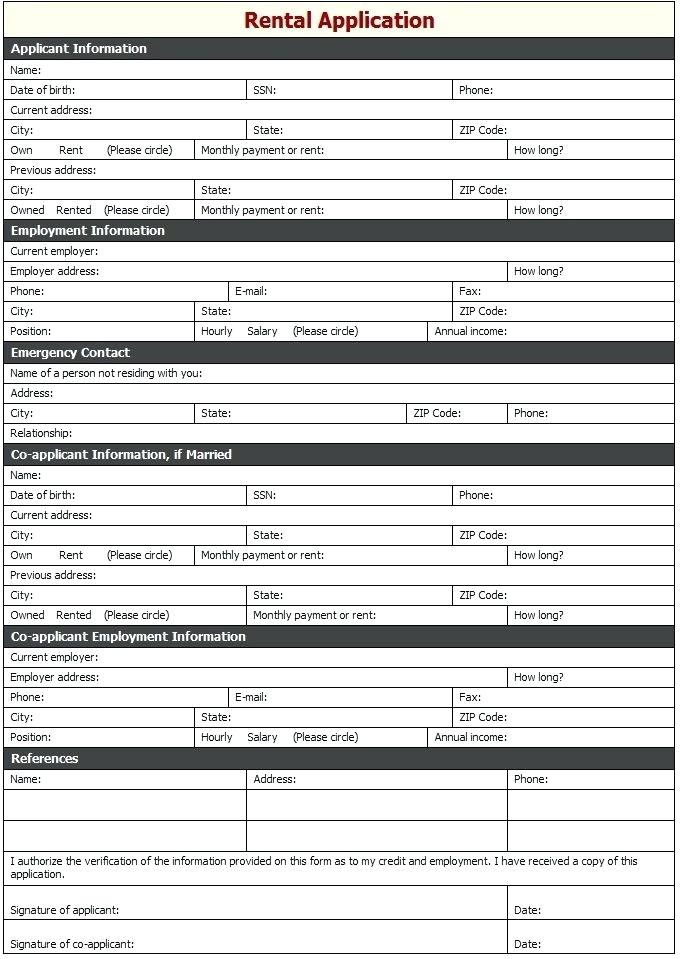 Toronto Condo Rental Application Form Universal Network