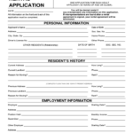 Wisconsin Rental Application Form Free Download