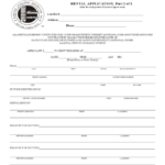 1 Page Rental Application Form