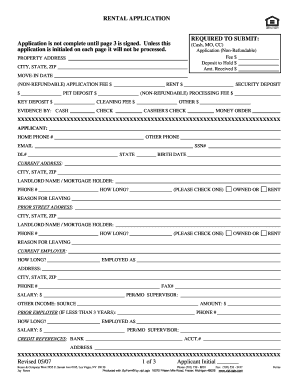 2009 2021 Form NV GLVAR Rental Application Fill Online Printable 