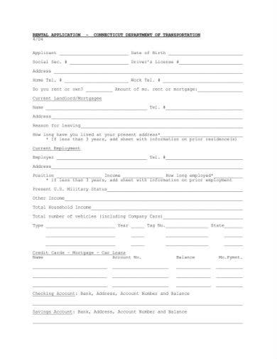 8 Best Rental Application Form Templates Google Docs Pages MS Word 