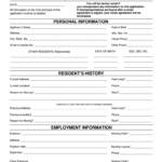 996 Rental Application Fill Online Printable Fillable Blank
