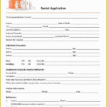 Apartment Application Template Free Of Printable Sample Rental