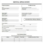 Application Form Template Word New 10 Free Download Rental Application