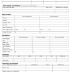 Blank Rental Application Form Qld