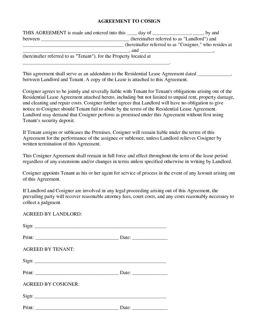 Rental Application Form With Cosigner 2022 RentalApplicationForm net