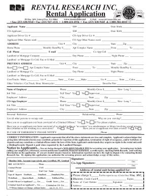 Fillable Online Application List My Rental Home Fax Email Print 