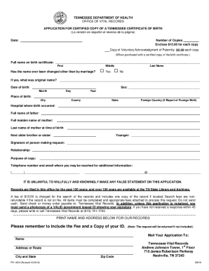 Fillable Online Copy Of Voluntary Acknowledgment Of Paternity 5 Fax 