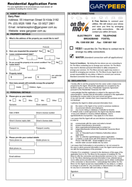 Fillable Online Rental Application Form Download Fax Email Print 