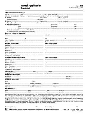 Fillable Online Rental Application Form Mississauga Real Estate Fax 