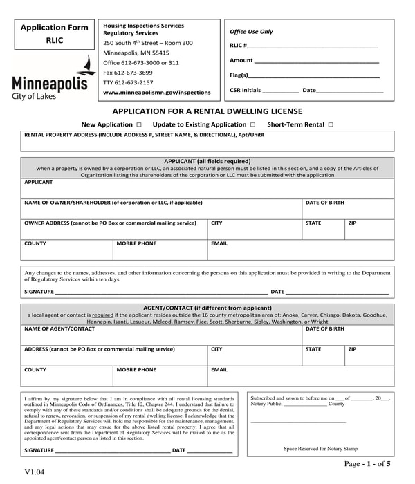 FREE 11 Rental Application Forms In PDF MS Word Excel