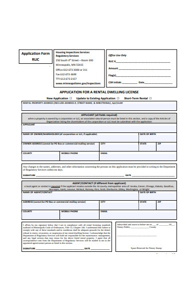 FREE 32 Rental Application Forms In PDF MS Word XLS