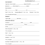 Free Rental Application Form PDF Word EForms