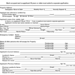 Free Texas Rental Application Form PDF 150KB 4 Page s