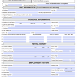 Free Wisconsin Residential Rental Application Form PDF