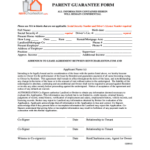 Guarantee Form For Rental Fill Online Printable Fillable Blank