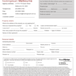 Hocking Stuart Rental Application Form Fill Out And Sign Printable