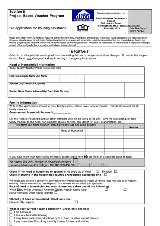 Printable Section 8 Forms Printable Forms Free Online