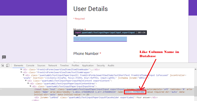 Implementing Google Forms To Android Application