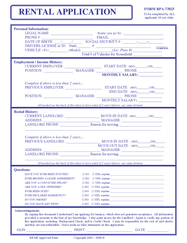 Maine Rental Application LegalForms