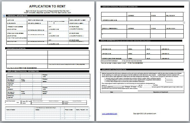 Mclennan Real Estate Rental Application