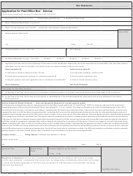 PS Form 1093 Download Fillable PDF Or Fill Online Application For Post 