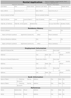 Real Estate Gallery Tenancy Application